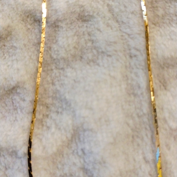 Sold Gold Tone Christ INRI Crucifix Pendant Faith Necklace, Thin Chain - Picture 5 of 7